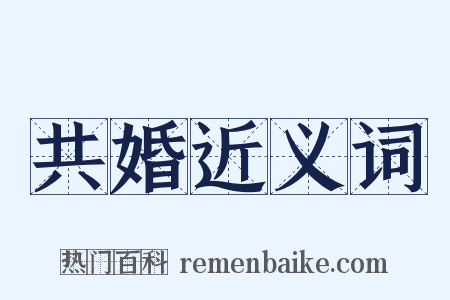 共婚近义词是什么意思的图片